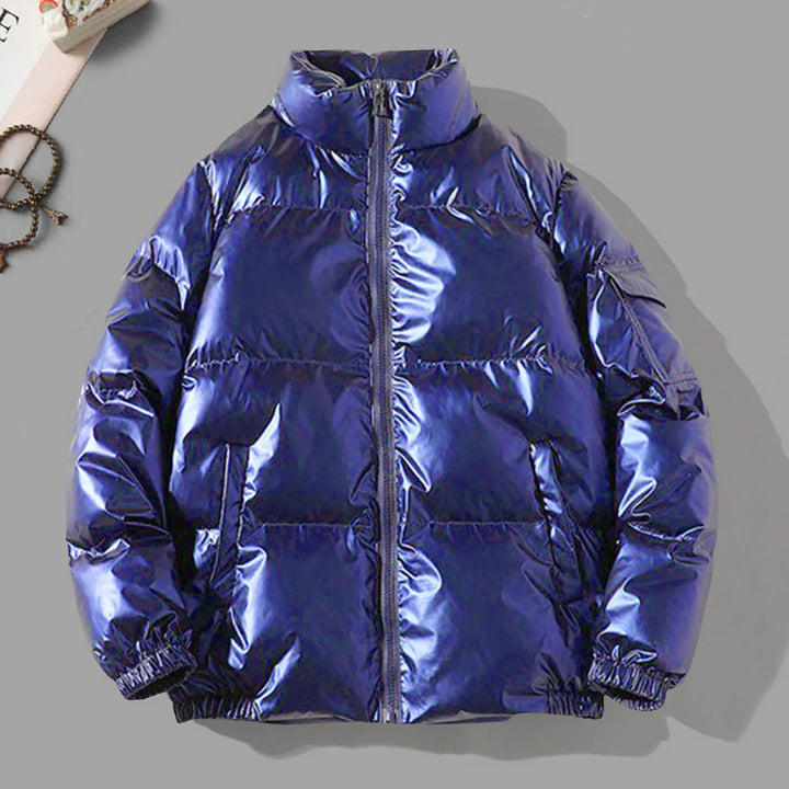 Glänzende Daunen Jacke für Herren | Warm