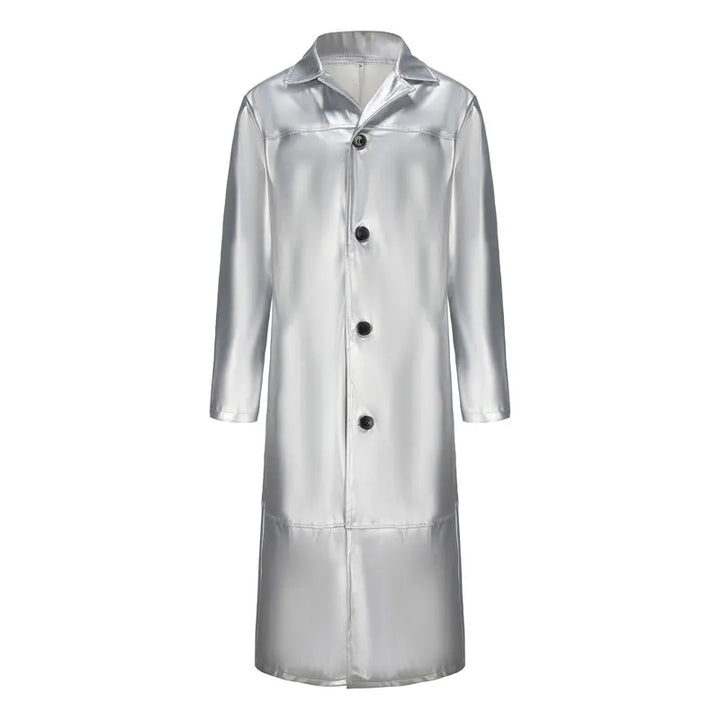 Herren-Trench Windbreaker Lang Mantel | Schmal geschnitten