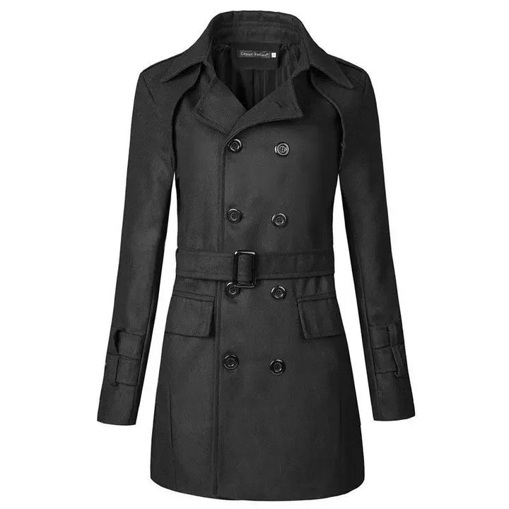 Herren Langer Trench Coat | Zweireiher