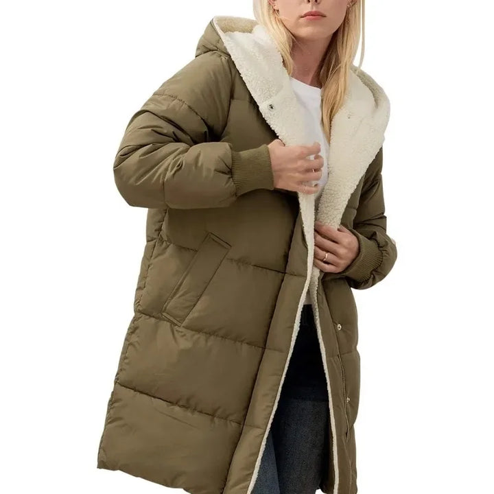 Winter Warme Parka Damen | mit Kapuze