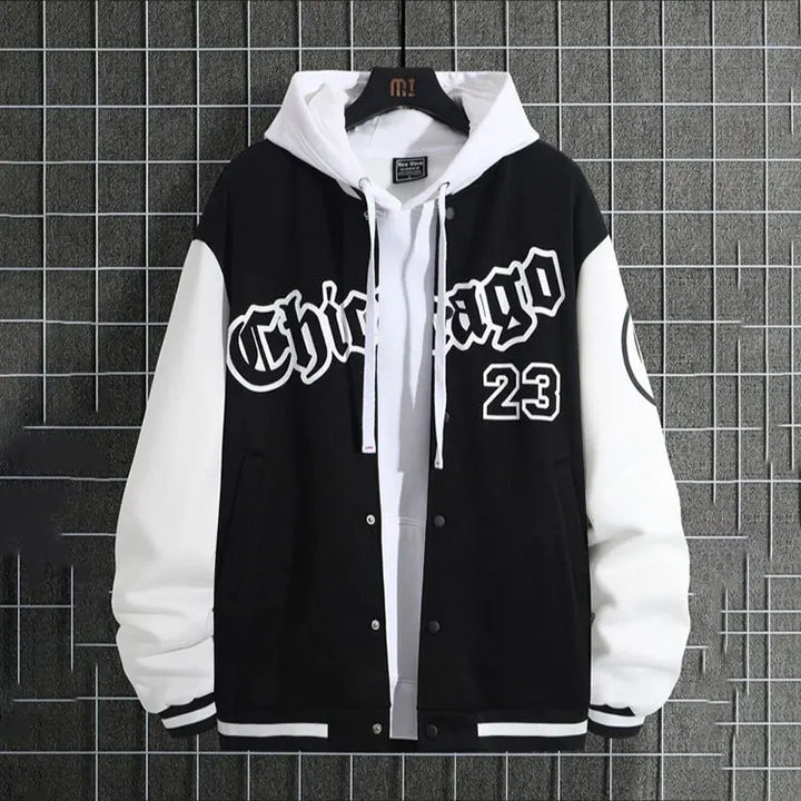Lässige College Jacke für Herren | Schaltfläche