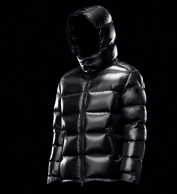 Daunen Jacke für Herren für draußen | Mit Kapuze