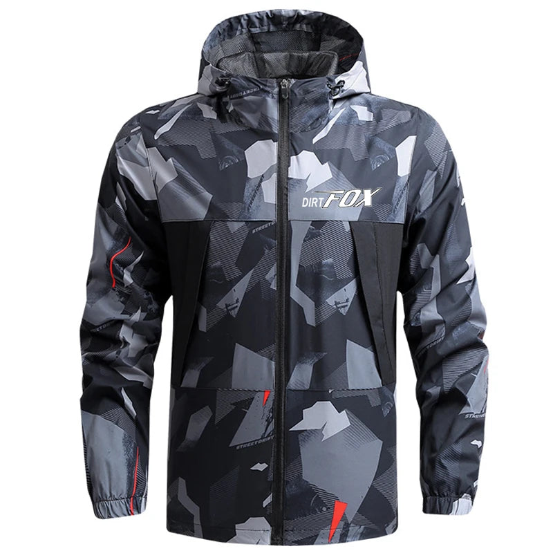 Regenjacke mit Kapuze für Herren | Für Radfahrer