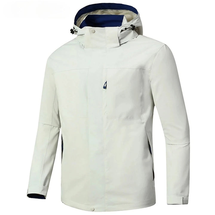 Regenjacke mit Kapuze für Herren | Mit Reißverschluss