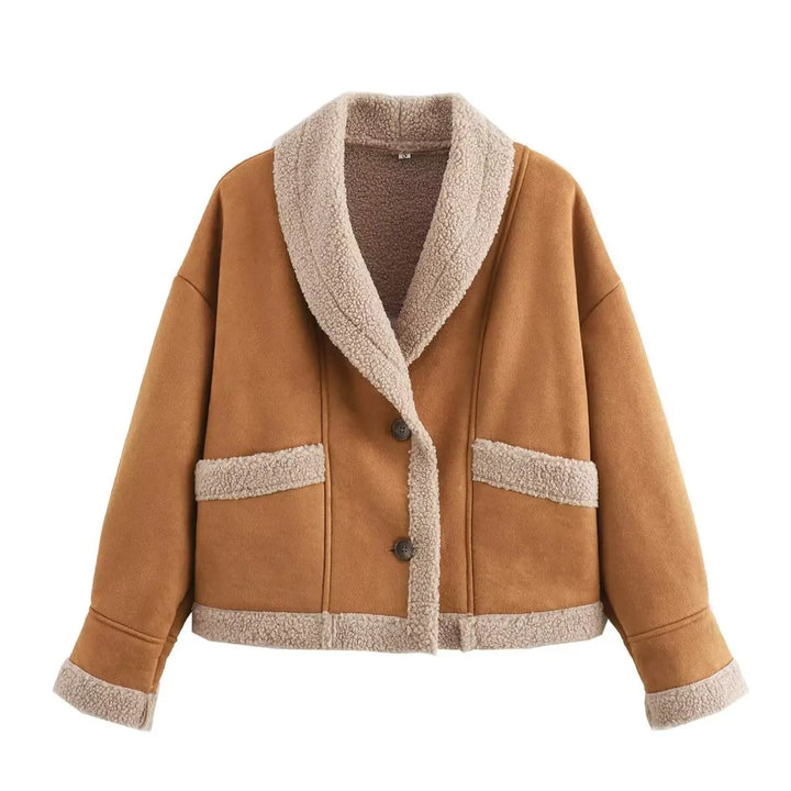 Damen Warme Winter Jacke | Vordertaschen