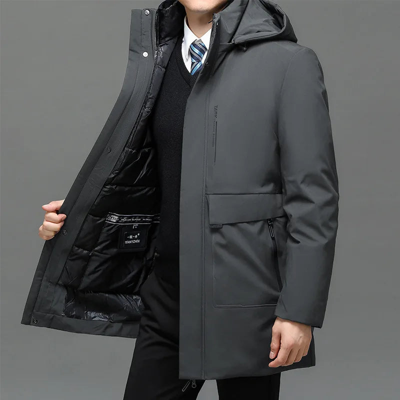 Parka Herren mit Kapuze | Lang