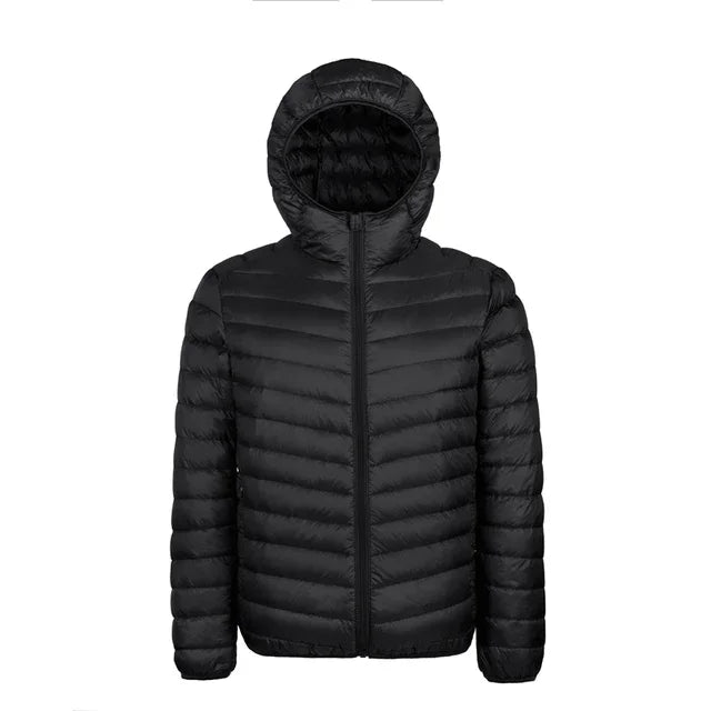 Daunen Jacke mit Kapuze für Herren | Zeitlos