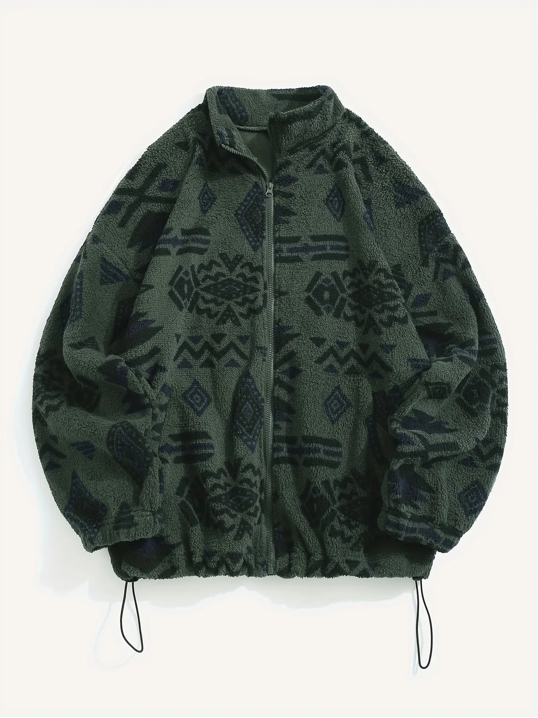 Damen Fleece Jacke mit Reißverschluss und Stehkragen | Lange Ärmel