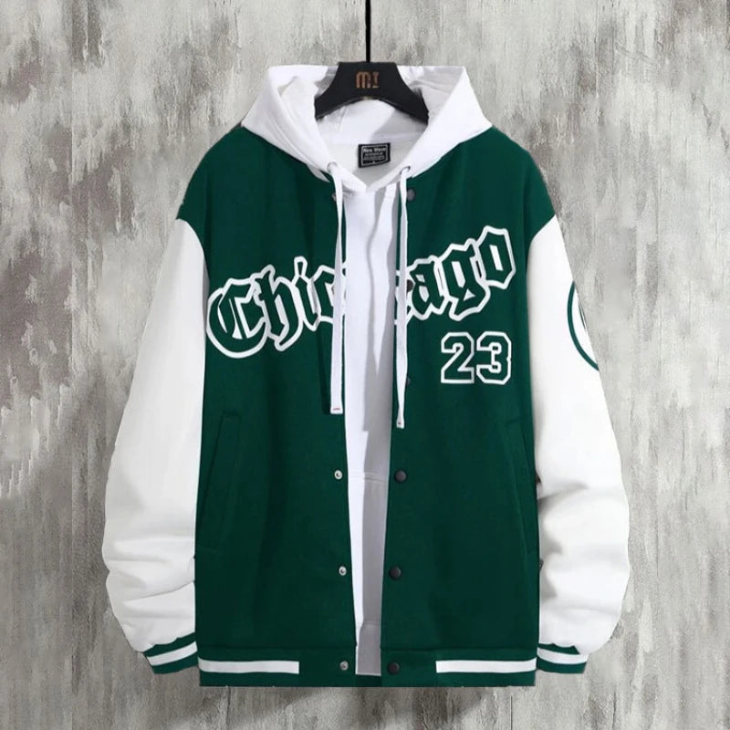 Lässige College Jacke für Herren | Schaltfläche