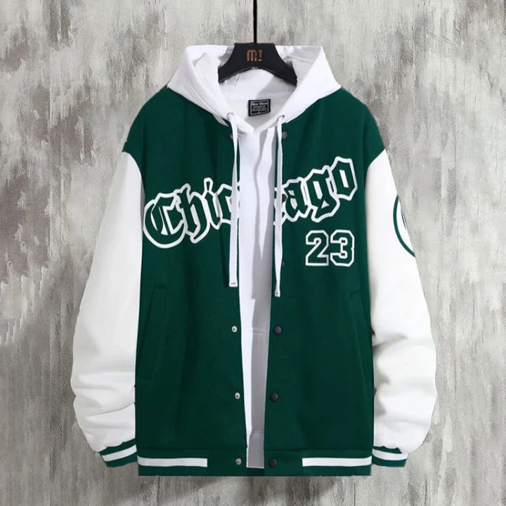 Lässige College Jacke für Herren | Schaltfläche