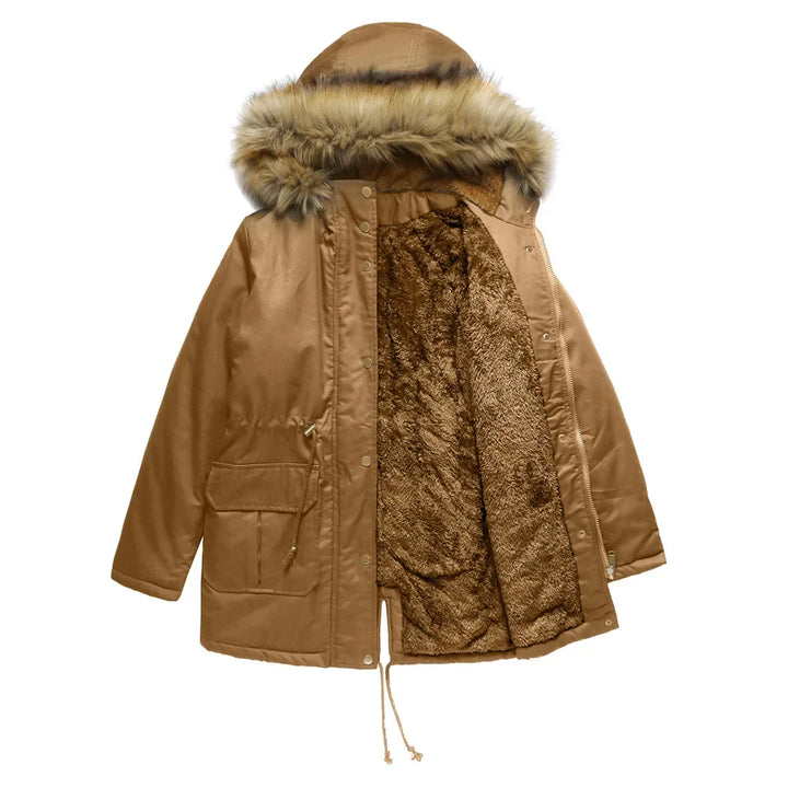 Parka Damen mit Kapuze und schmaler Passform | Retro
