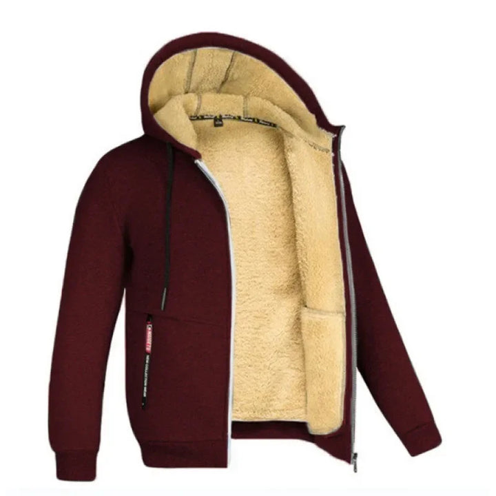 Gefütterte Fleece Steppjacke für Herren | Warme