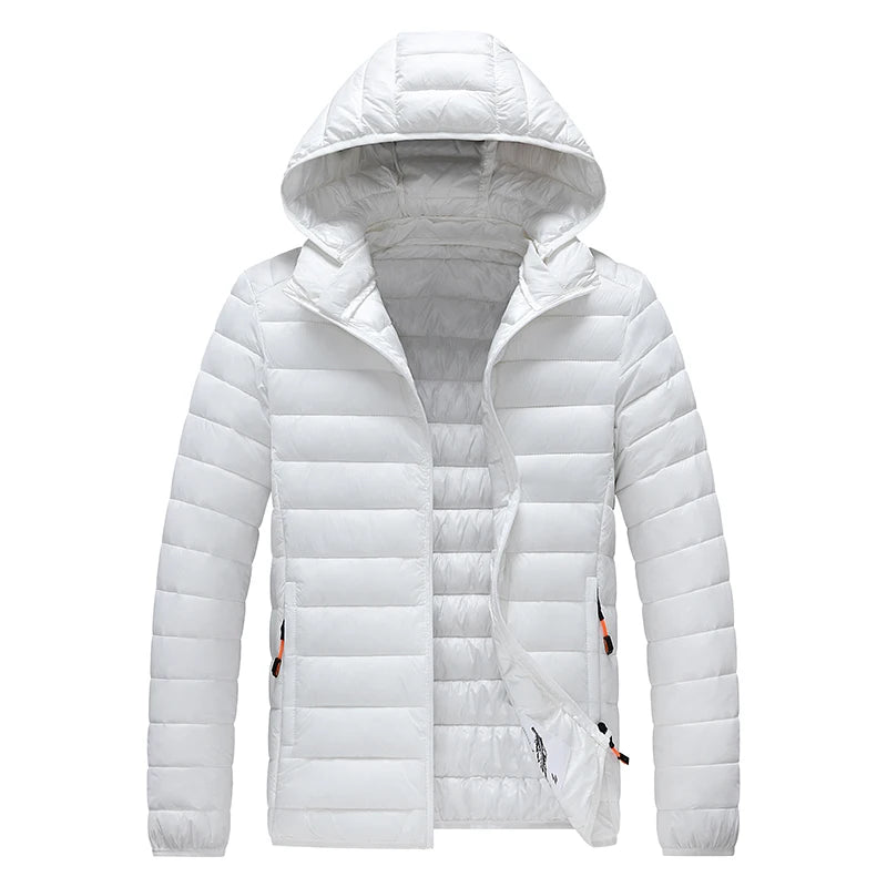 Daunen Jacke mit Kapuze für Herren | Wetterfest