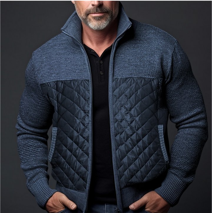 Herren Strick Jacke mit Reißverschluss | Taschen