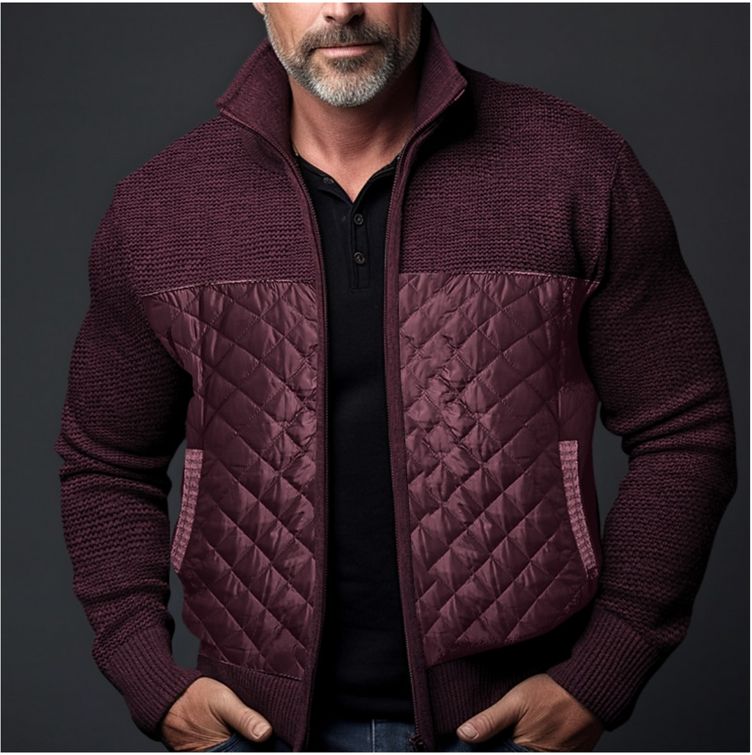 Herren Strick Jacke mit Reißverschluss | Taschen