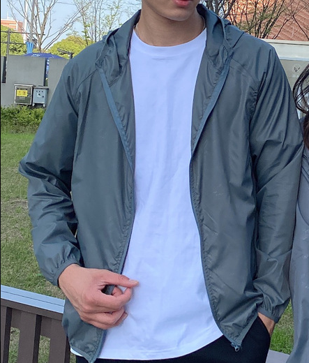Herren Leichte Wasserdichte Jacke | Reißverschluss