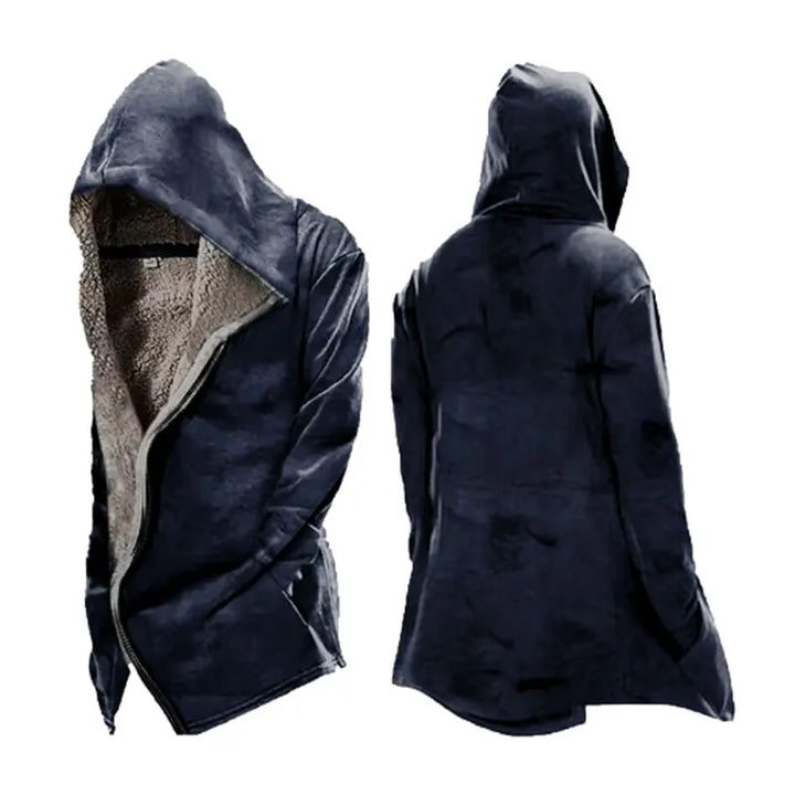Herren Warme Skelett Fleecejacke | Kapuze
