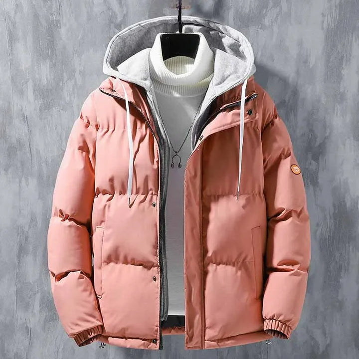 Daunen Jacke mit Kapuze für Herren | Gefütterter Stil