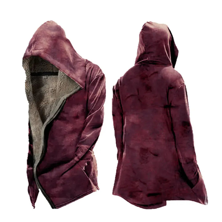 Herren Warme Skelett Fleecejacke | Kapuze