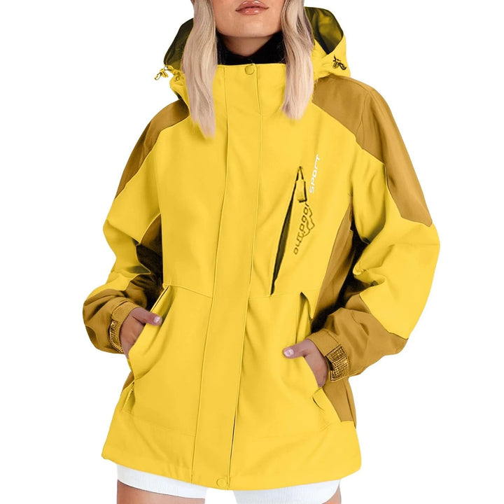Atmungsaktive Regenjacke mit Kapuze für Damen | Outdoor
