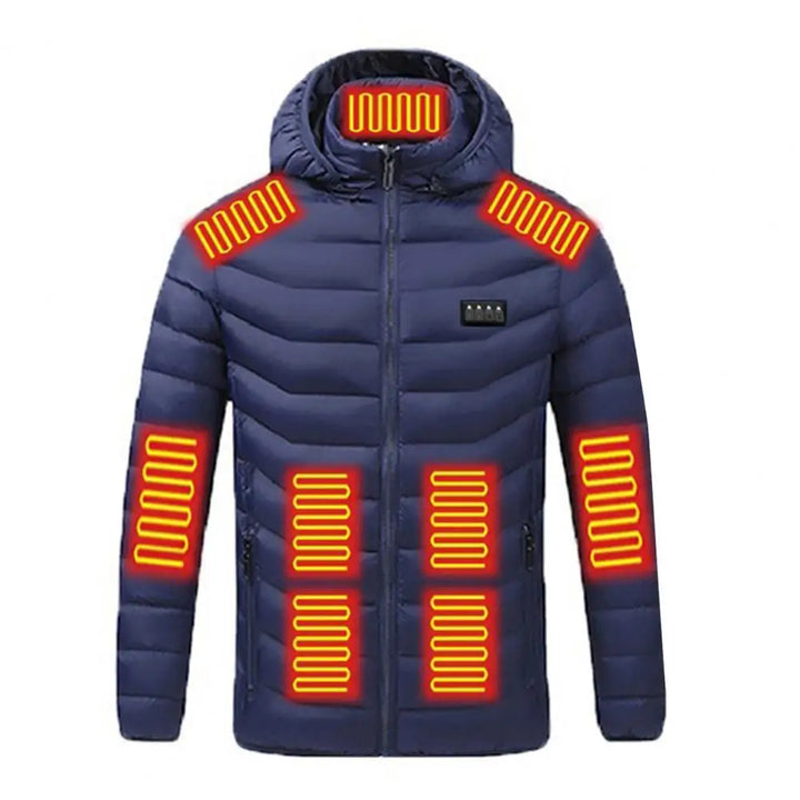 Beheizbare Jacke mit Kapuze für Herren | Praktisch