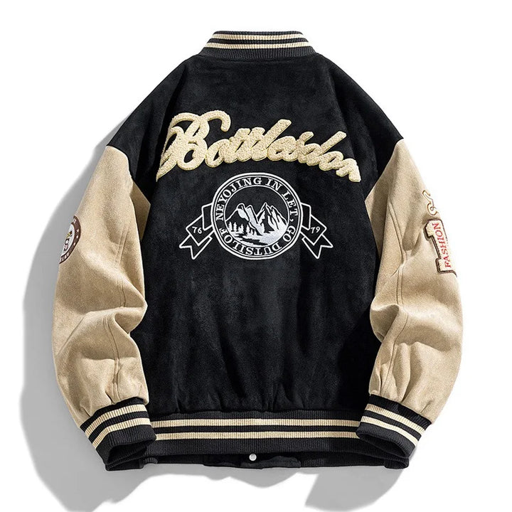 Bestickte College Jacke für Herren | Trendig