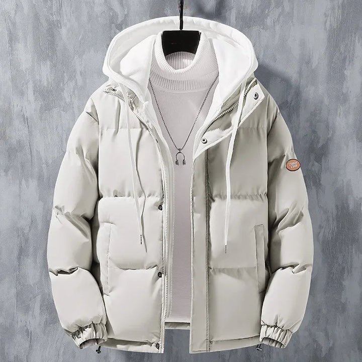Daunen Jacke mit Kapuze für Herren | Gefütterter Stil