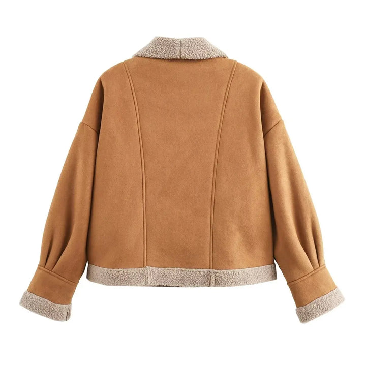 Damen Warme Winter Jacke | Vordertaschen