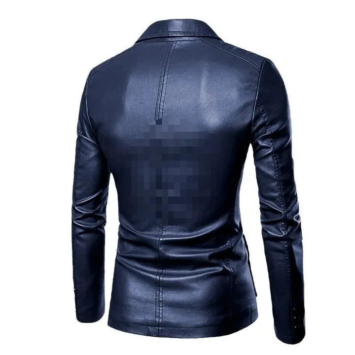 Herren Mehrere Taschen Blazer mit Knopfleiste | Lange Ärmel