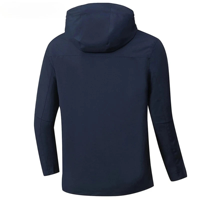 Regenjacke mit Kapuze für Herren | Mit Reißverschluss