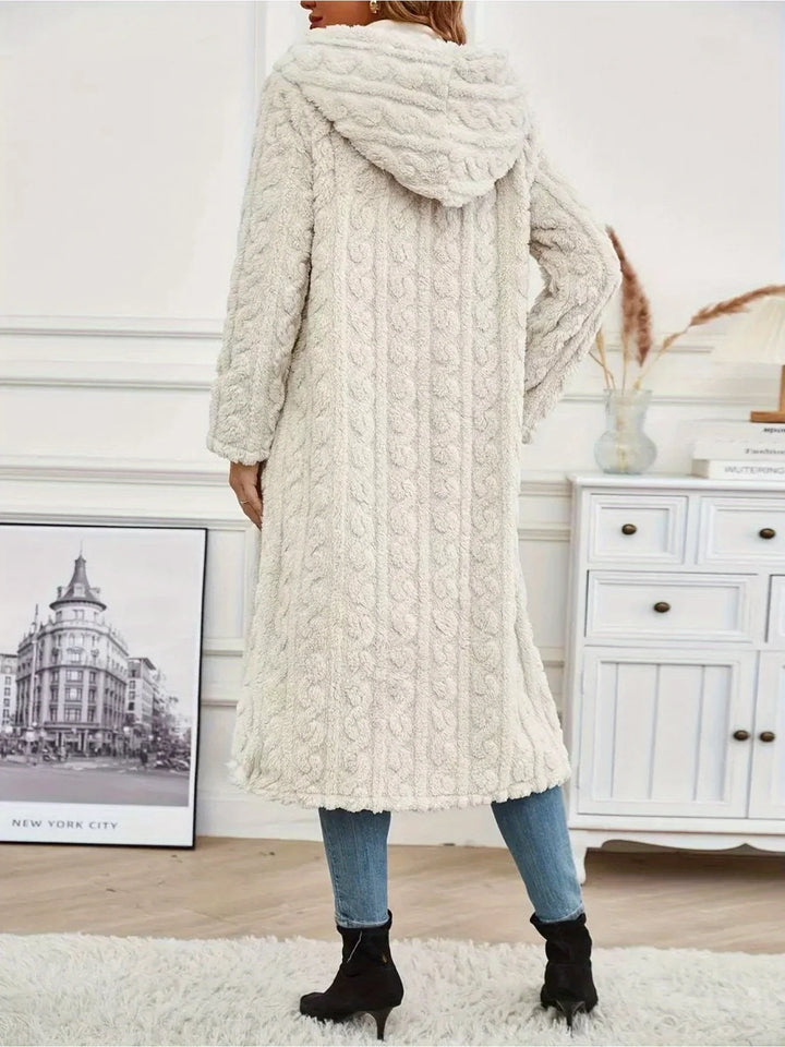 Fleece Jacke mit Kapuze für Damen | Warm