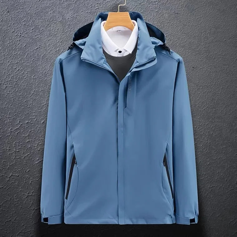 Unisex Schlank Passform Kapuze Windjacke | Reißverschluss