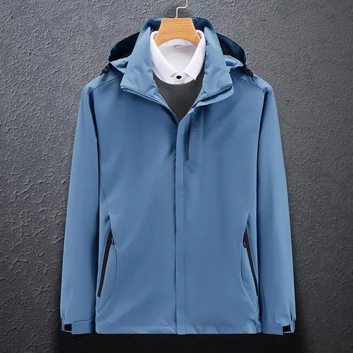 Unisex Schlank Passform Kapuze Windjacke | Reißverschluss