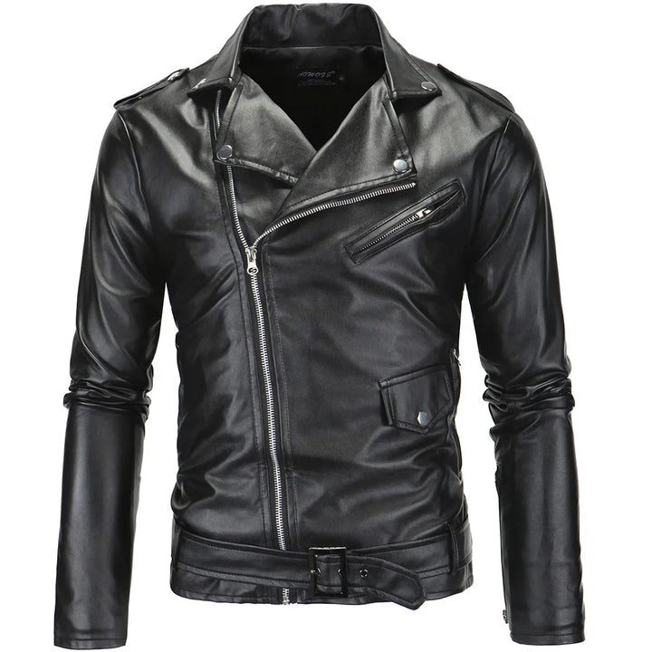 Herrenjacke mit Reißverschluss und Kragen | Mehrere Taschen