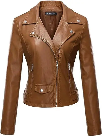 Lässige Jacke mit Revers und Reißverschluss für Damen | Modisch