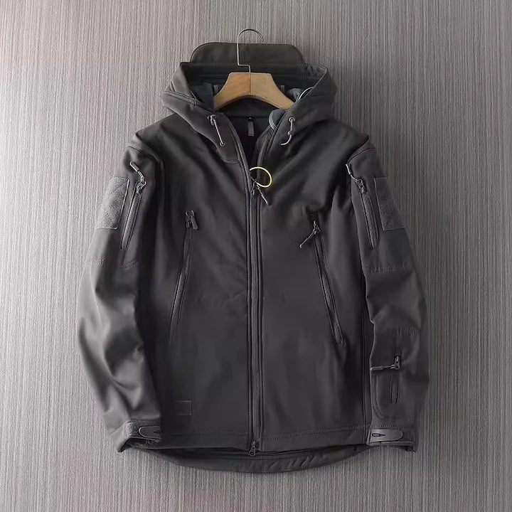 Taktische Softshell Jacke mit Kapuze für Herren | Zeitlos