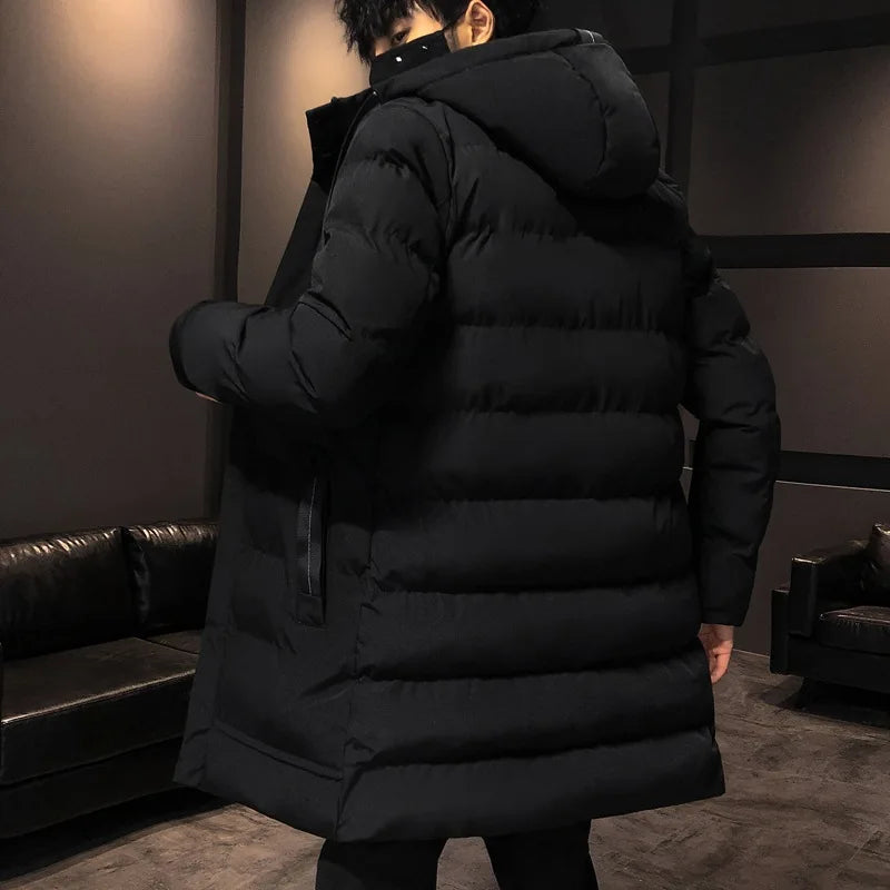 Parka Herren Lang Warm Mantel | Kapuzen