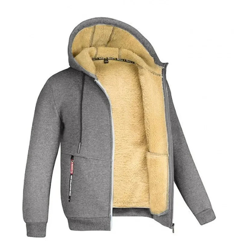 Gefütterte Fleece Steppjacke für Herren | Warme