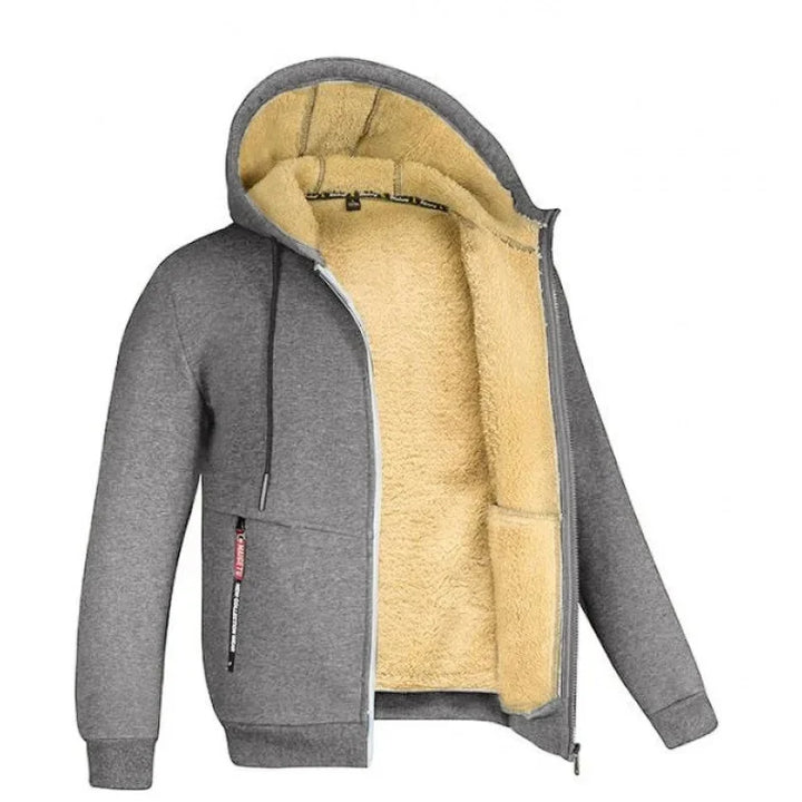Gefütterte Fleece Steppjacke für Herren | Warme