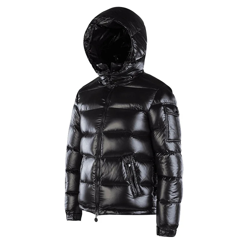 Daunen Jacke für Herren für draußen | Mit Kapuze