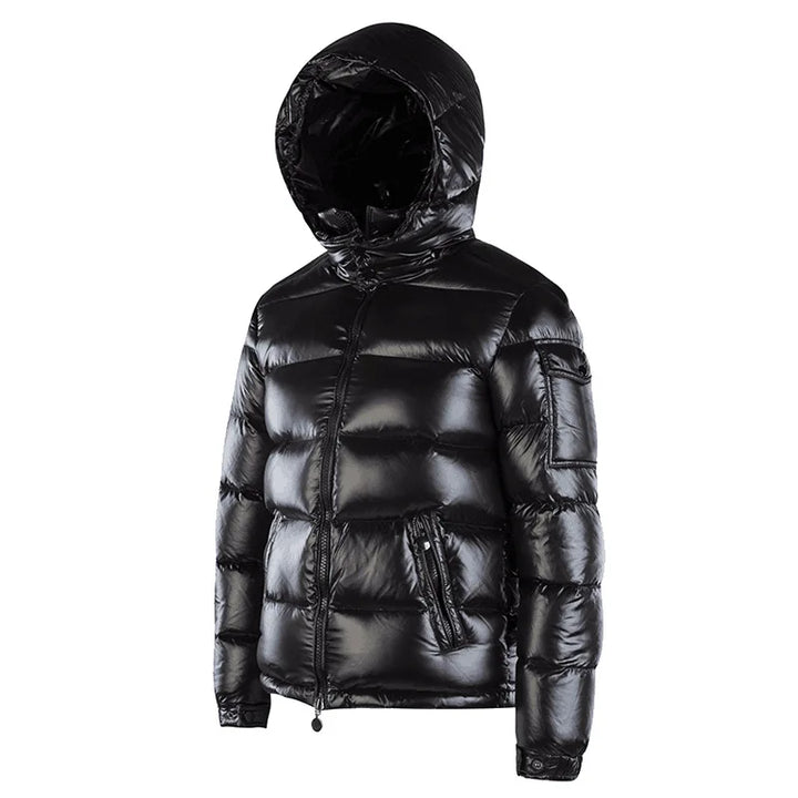 Daunen Jacke für Herren für draußen | Mit Kapuze