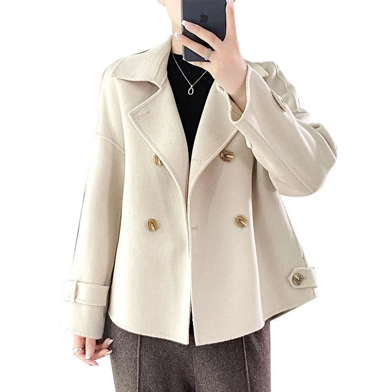 Damen Woll Jacke | Locker geschnitte