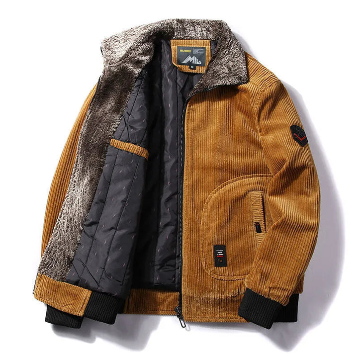 Herren Warme Dicke Reißverschlussjacke | Übergroß