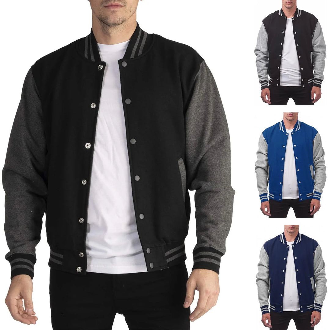 Modisch College Jacke für Herren | Schaltfläche