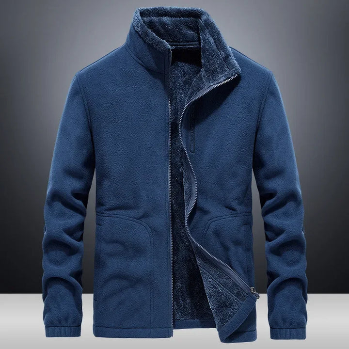 Herren Warme Fleece Jacke | Stehkragen
