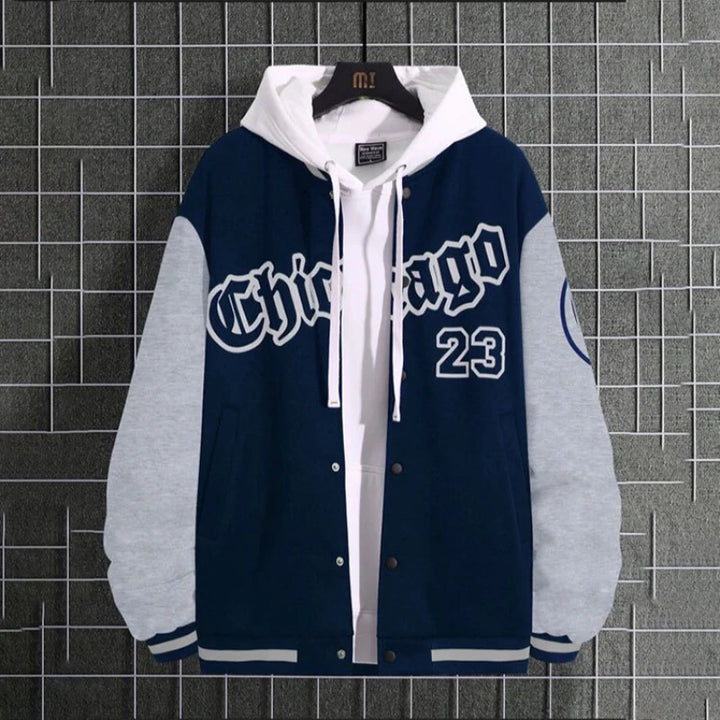 Lässige College Jacke für Herren | Schaltfläche