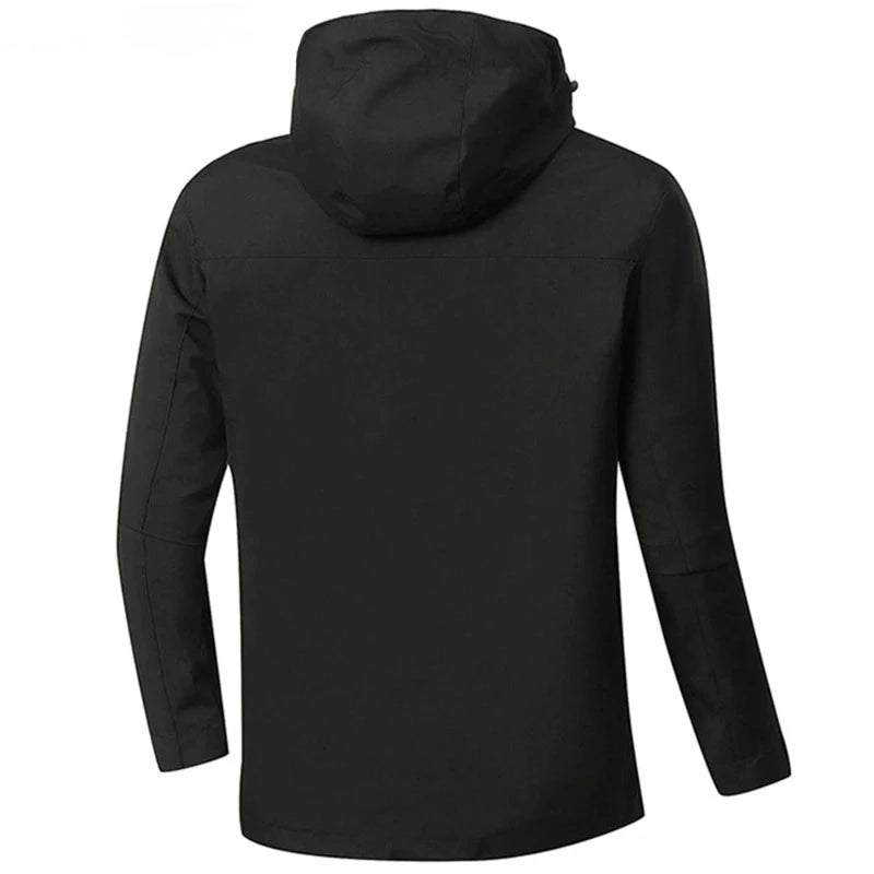 Regenjacke mit Kapuze für Herren | Mit Reißverschluss
