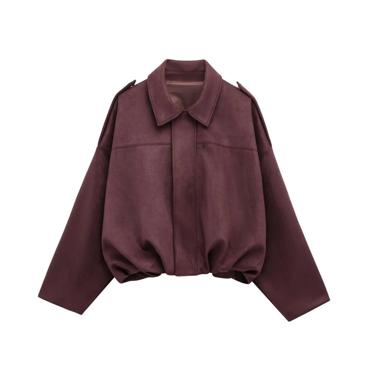 Damen Kurze Trendy Herbstjacke für Damen | Übergroß