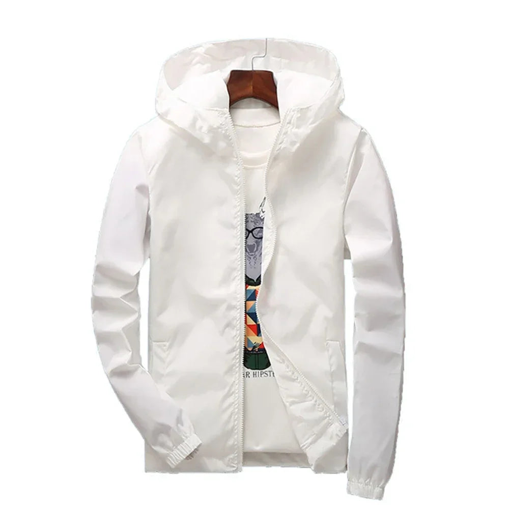 Unisex Kapuze Im Freien Windjacke | Reißverschluss