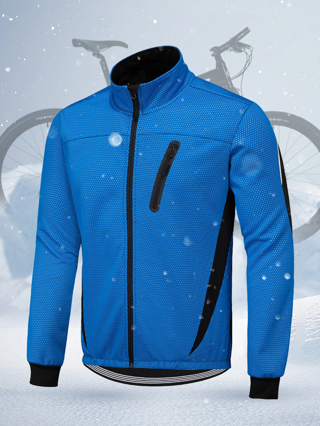 Herren Warme Langarm Windjacke | Reißverschluss